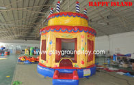 Am Besten Geburtstags-Kuchen-aufblasbare Prahler im Freien, Schlag-Haus Inflatables-Schloss für Kinder RQL-00506 m Verkauf