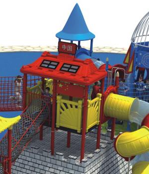 Importierte Plastikspielplatzgeräte im Freien für Kinder