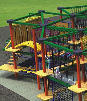 Sicherer Abenteuer-Spielplatz im Freien für Park/Schule/Mall