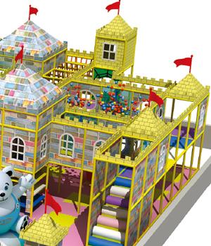 Kleinkind-Kinderinnenspielplatzgeräte mit materieller LLDPE Schloss-Reihe des Nahrungsmittelgrad-