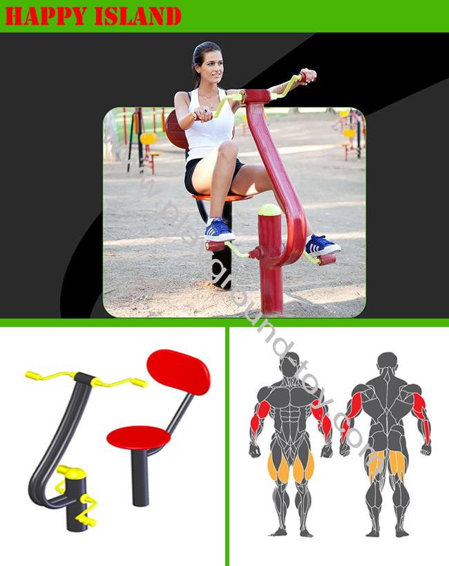 Seat-Fahrrad-Freilicht-Turnhallen-Ausrüstungs-Körper-Trainer im Freien für Trainings-Kunst