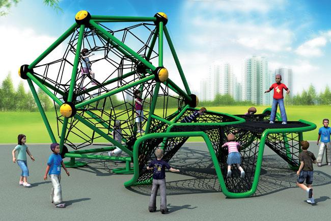 Spielerischer attraktiver Garten-kletternder Rahmen scherzt kletternde Innenausrüstung für allgemeiner Park-Garten im Freien