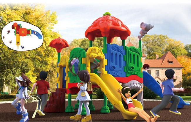 Kinderplastikspielplatz-Kinderspielwaren mit dem kundengebundenen Entwurf frei verfügbar