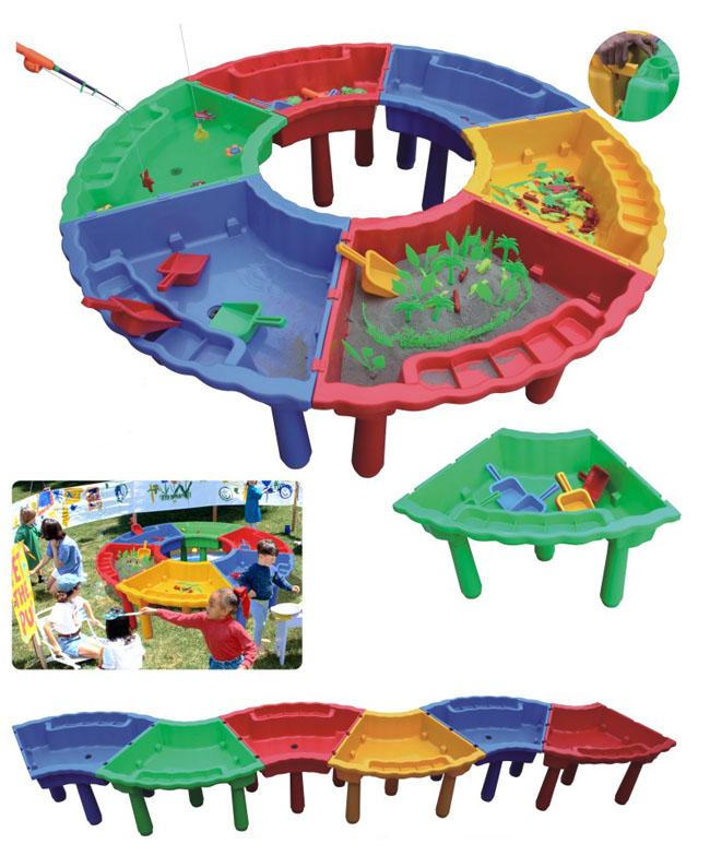 Die Spielwaren-Spielplatz der Kinder scherzt im Freien Spielwaren für Schulmöbel-Plastiksand-Grundwasserspiegel-Spielwaren