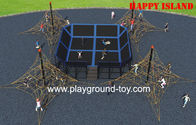Am Besten Kinderkletternde Rahmen-große trainierende aktive Trampoline-Park-Ausrüstung im Freien m Verkauf