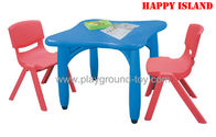 Am Besten Tagesstätte-Kindergarten-Klassenzimmer-Möbel-Quadrat-Tabelle mit Plastik m Verkauf