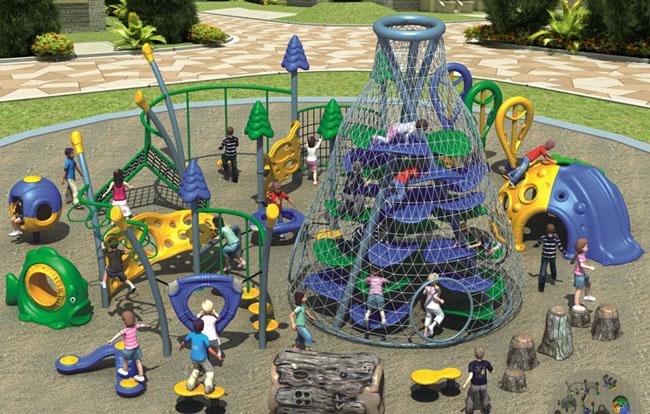 Glückliche Insel-neue Entwurfs-Abenteuer-Spielplatzgeräte für Kinder