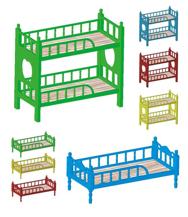 Vorschulmöbel-Plastiketagenbett-Kindertagesstätten-Klassenzimmer-Möbel mit unterschiedlicher Farbe und europäischem Standard