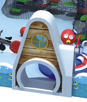 Innenspielplatz für Kinder, die Spielplatzgeräte-Piraten-Schiffs-Reihe der Kinder