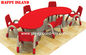 billig  Vorschulklassenzimmer-Möbel, Kindergarten-Klassenzimmer-Möbel-Kinderhalbmond-Gruppe, die Tabelle lernt