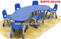 Vorschulklassenzimmer-Möbel, Kindergarten-Klassenzimmer-Möbel-Kinderhalbmond-Gruppe, die Tabelle lernt Lieferant 